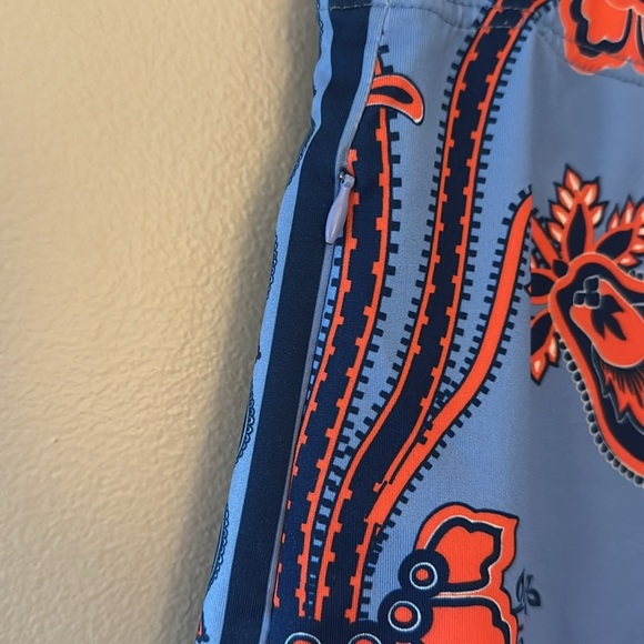 Gretchen Scott Women’s Floral Print Skippy Skort Blue & Red Sz Small Resortwear - Picture 5 of 10